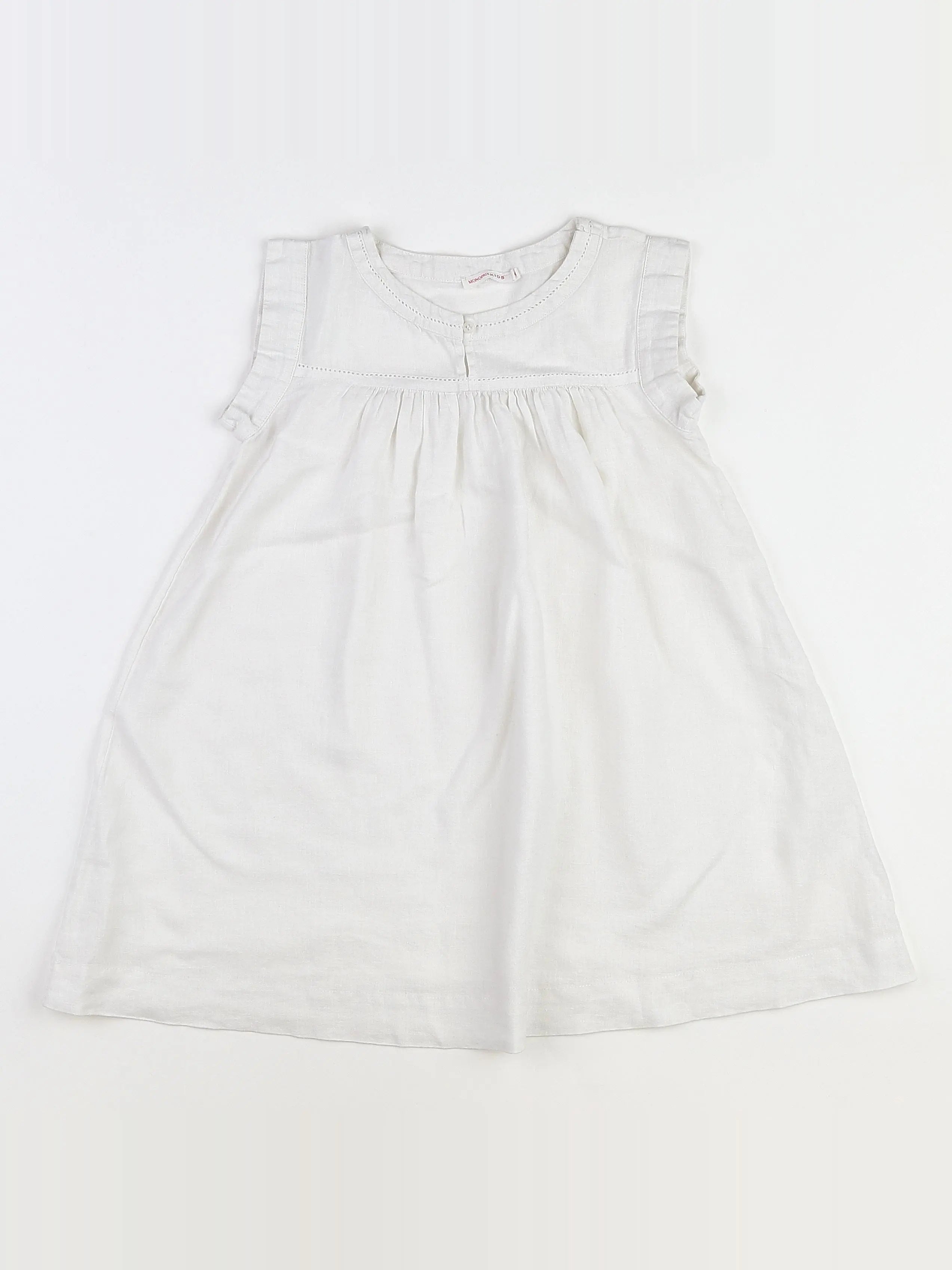 Monoprix - robe blanc - 6 ans
