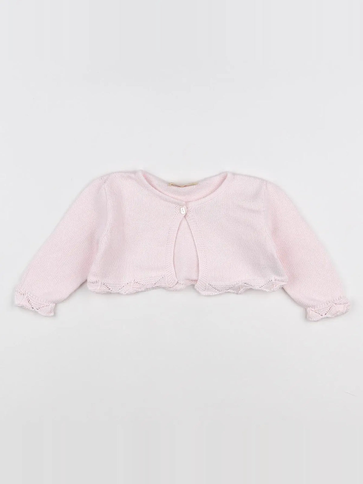 Lola Palacios - gilet rose - 6 mois