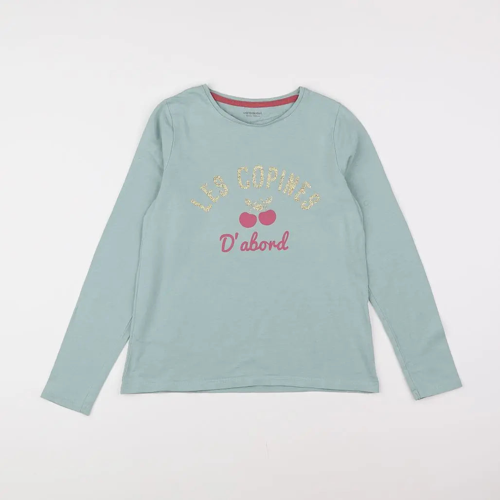 Vertbaudet - tee-shirt vert - 10 ans