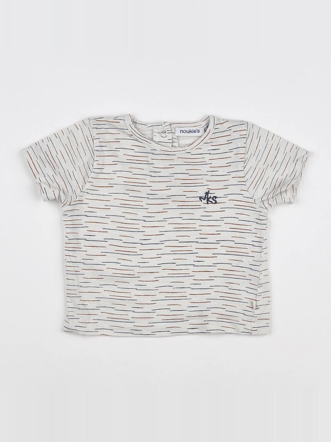 Noukie's - tee-shirt beige - 6 mois