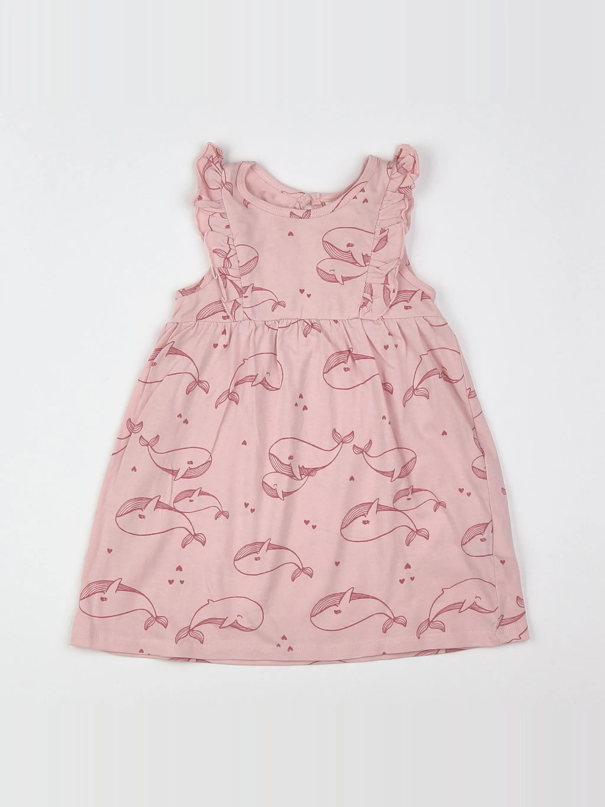 H&M - robe rose - 9 mois