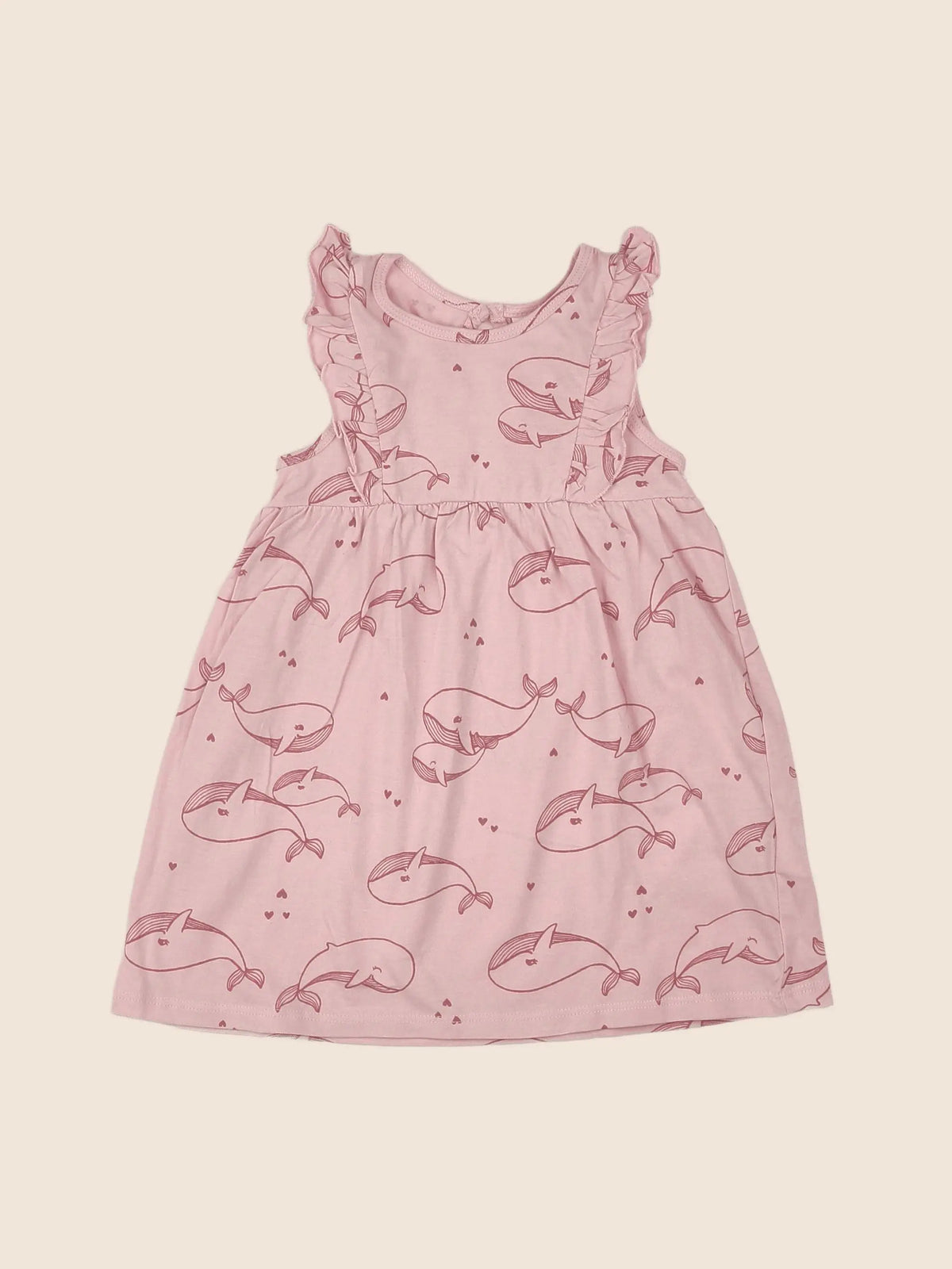 H&M - robe rose - 9 mois