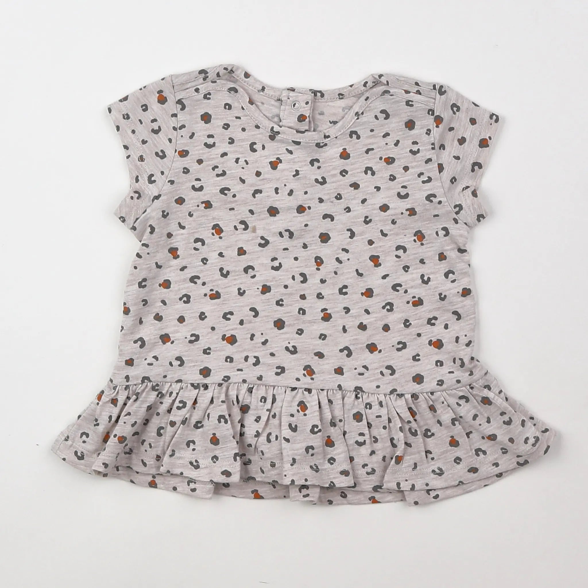 Vertbaudet - tee-shirt multicolore, marron - 9 mois