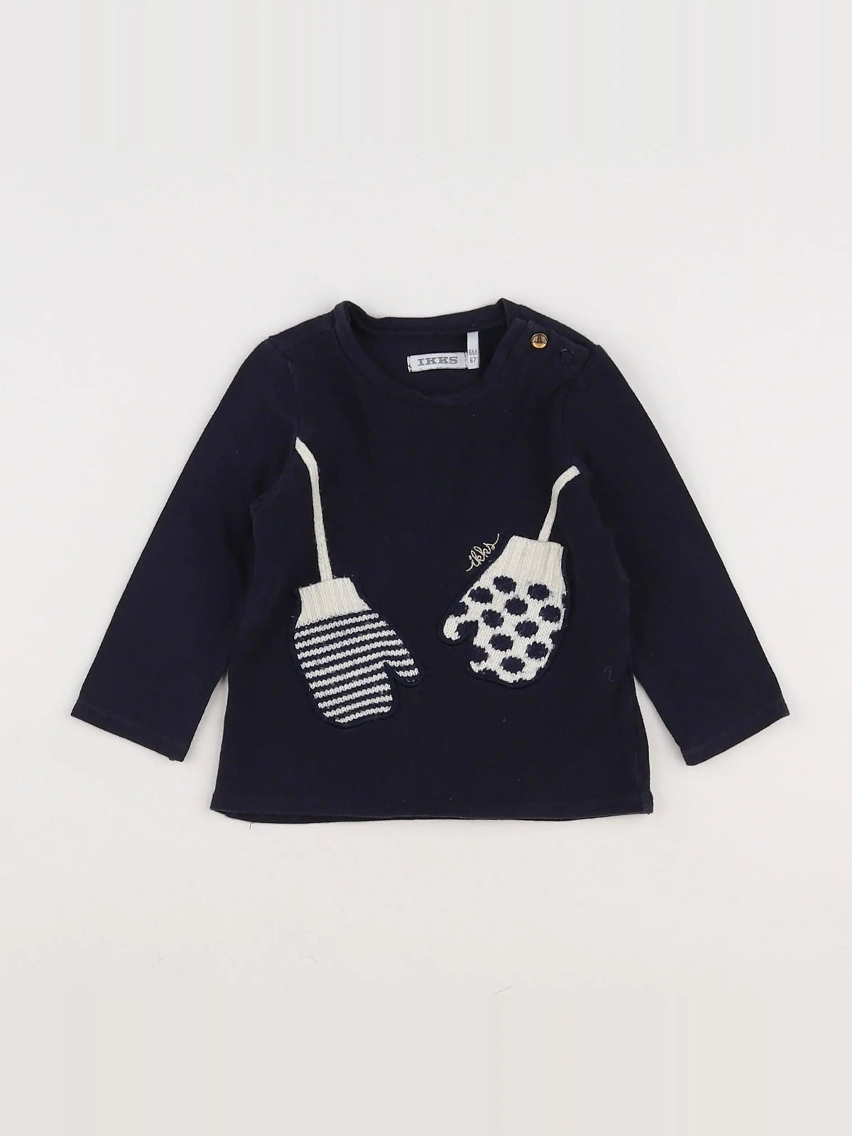 IKKS - tee-shirt bleu - 6 mois