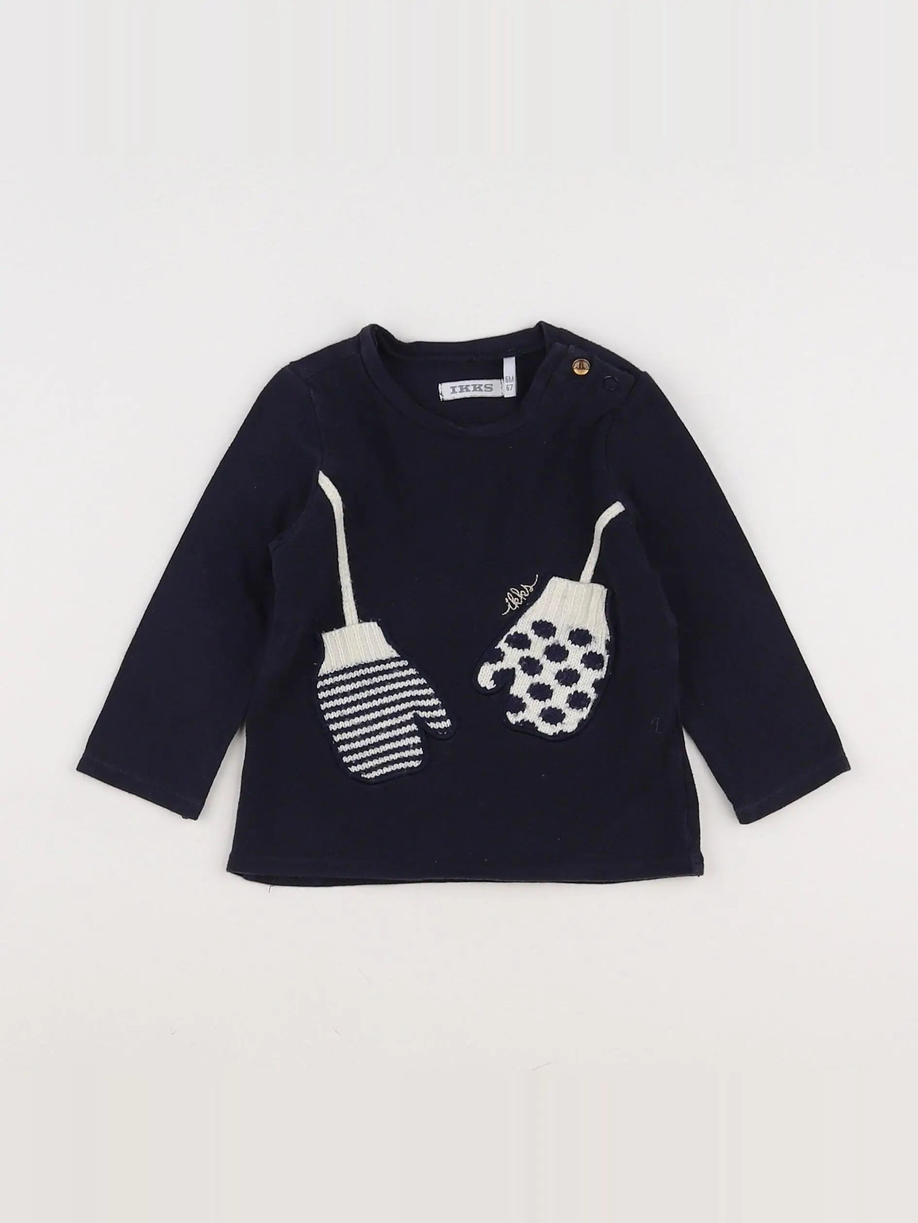 IKKS - tee-shirt bleu - 6 mois