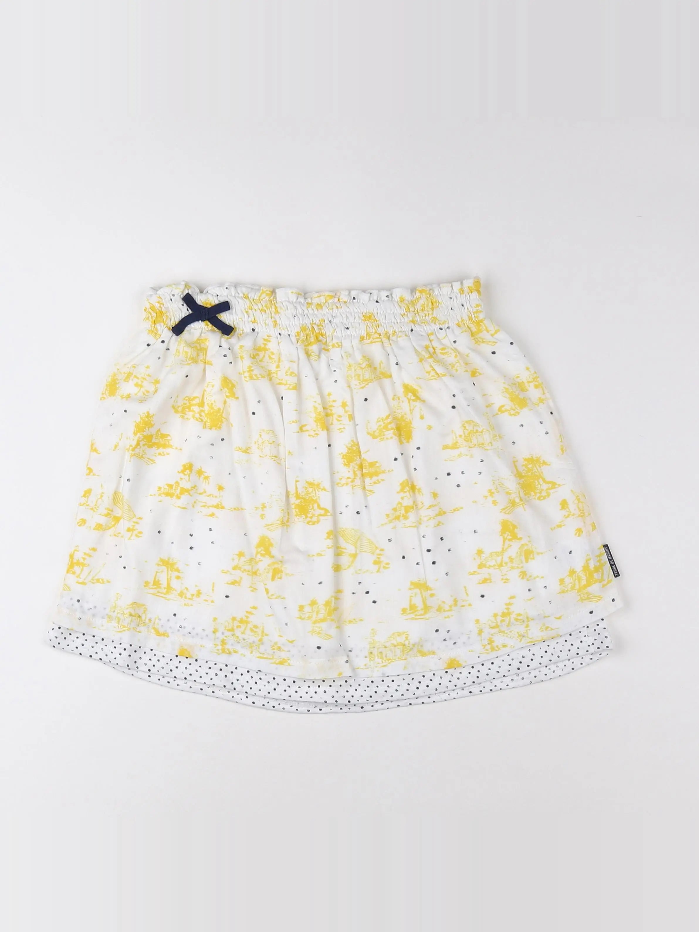Terre de marins - jupe blanc, jaune - 10 ans