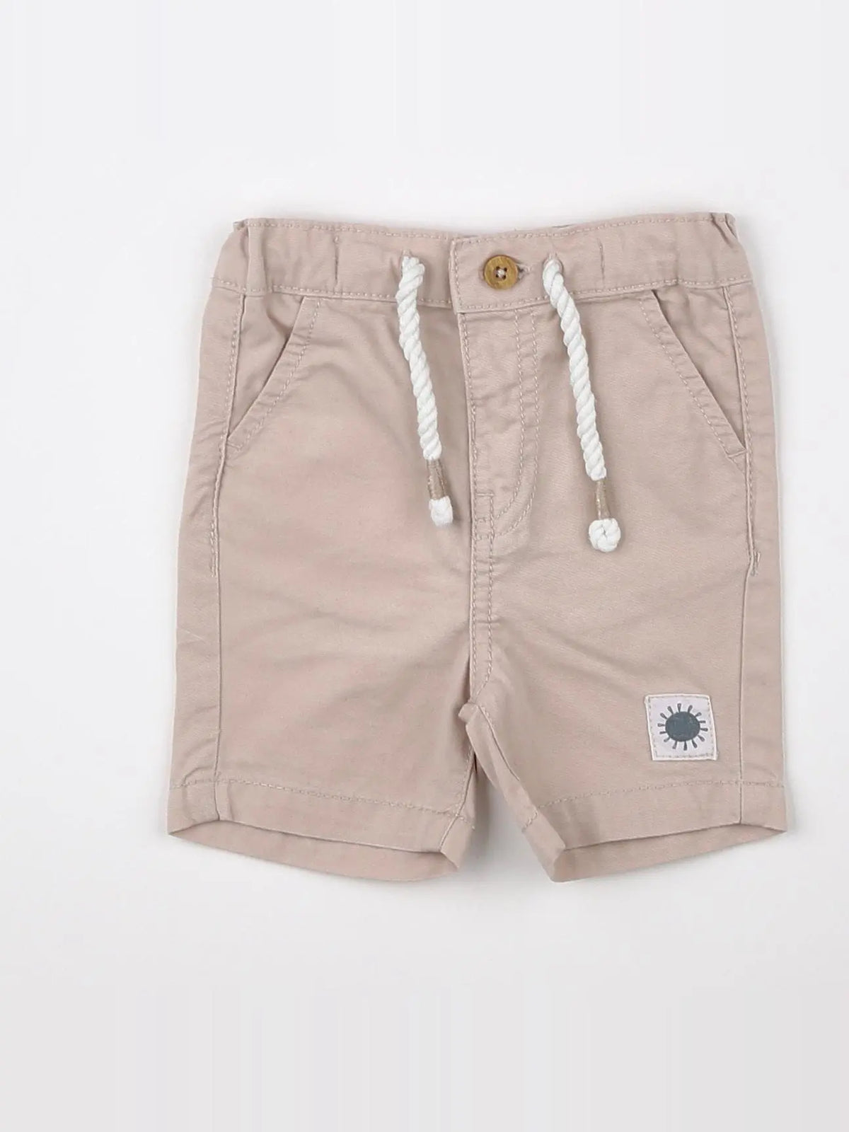 Vertbaudet - short beige - 3 mois
