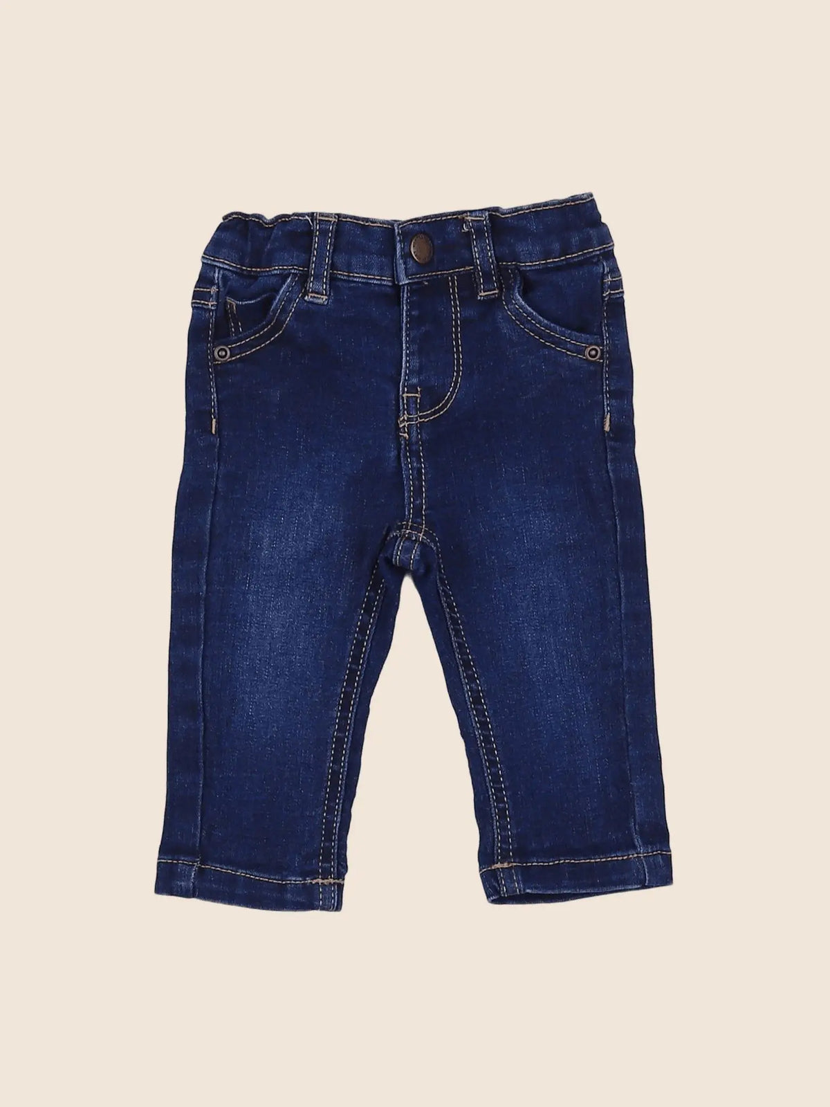 Vertbaudet - jean bleu - 3 mois