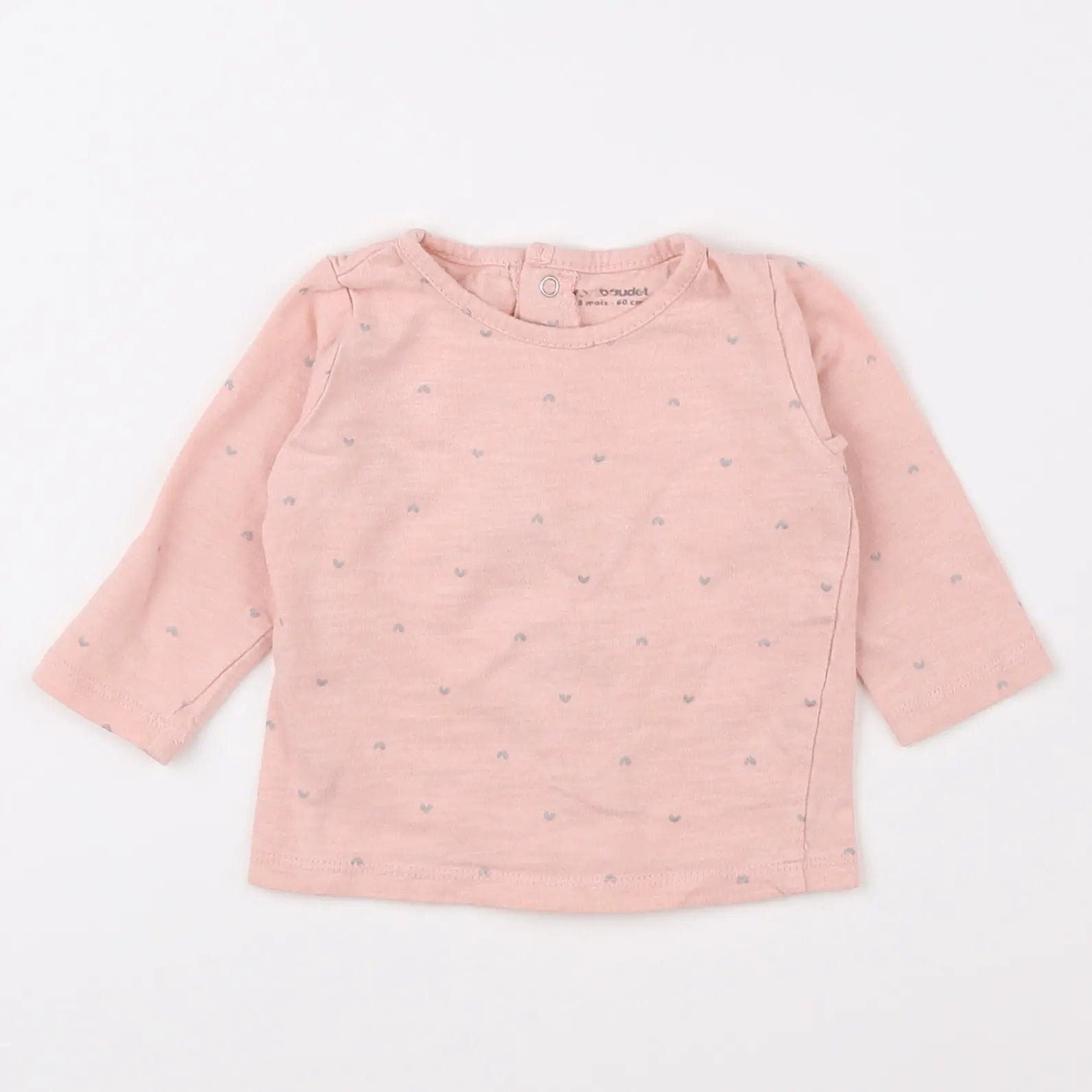Vertbaudet - tee-shirt rose - 3 mois