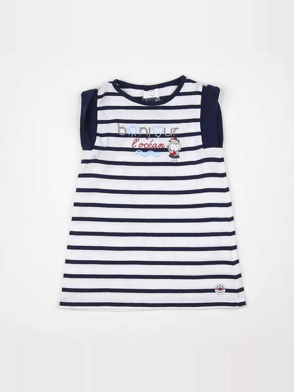 Terre de marins - robe blanc - 6 mois