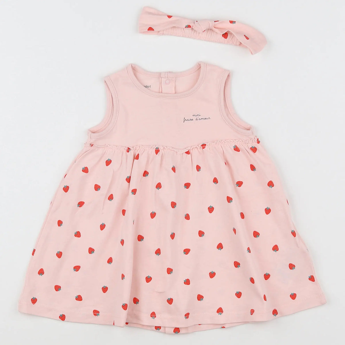 Vertbaudet - robe rose - 6 mois