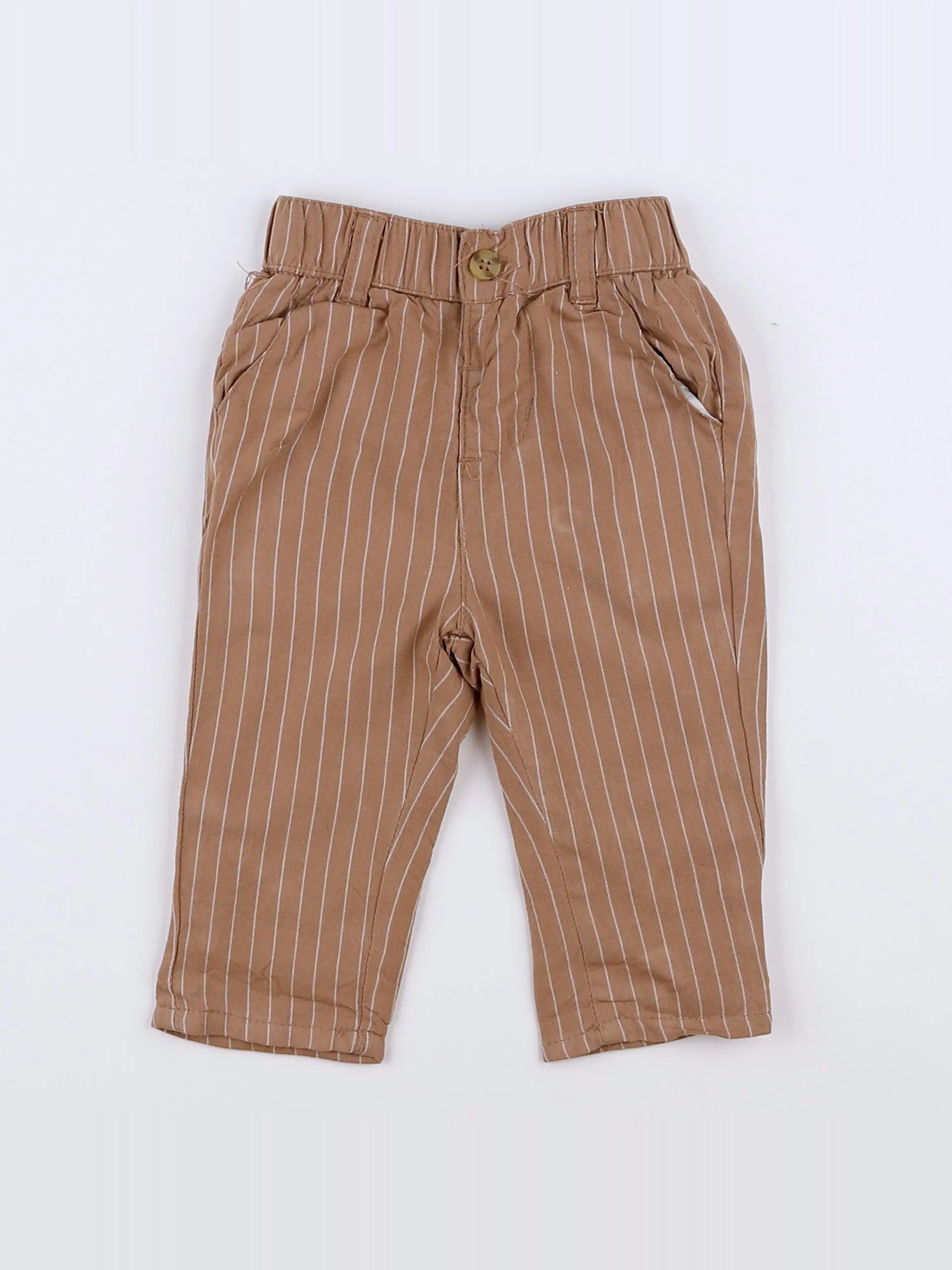 Vertbaudet - pantalon marron - 3 mois