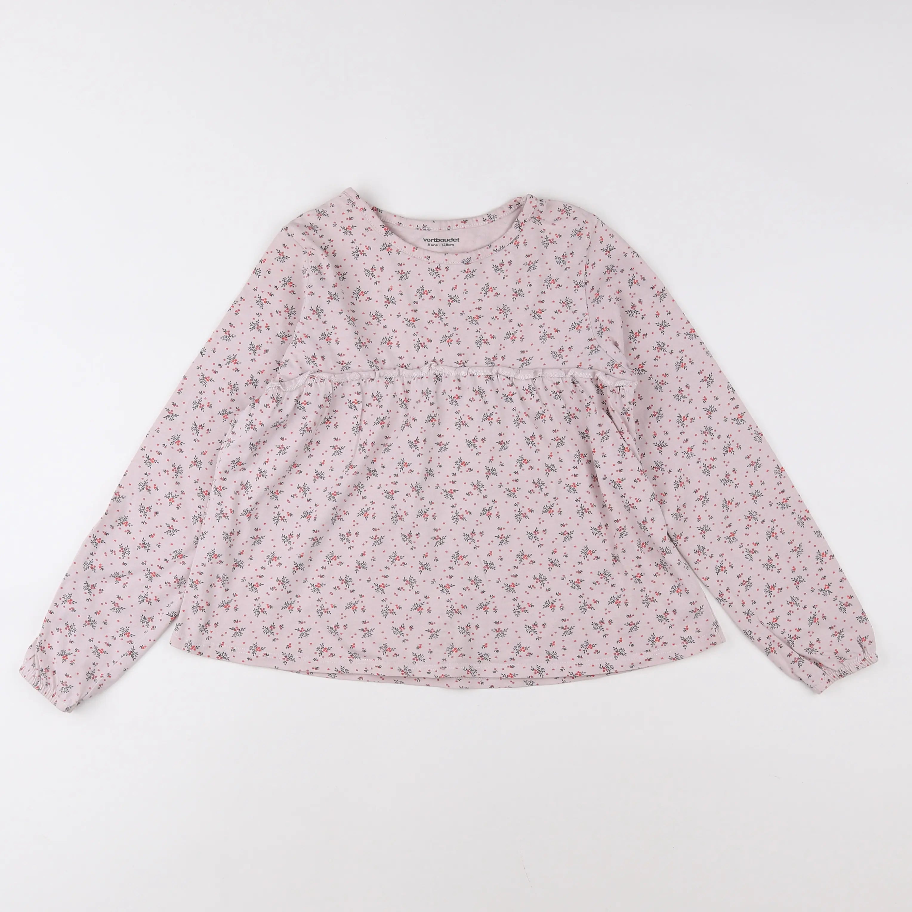 Vertbaudet - tee-shirt rose, multicolore - 8 ans