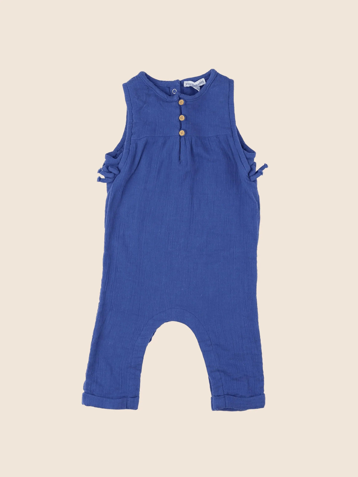 Vertbaudet - combinaison bleu - 9 mois