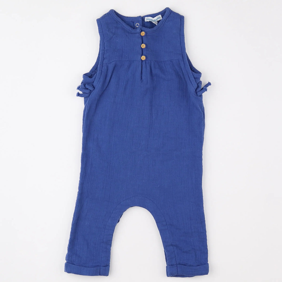 Vertbaudet - combinaison bleu - 9 mois