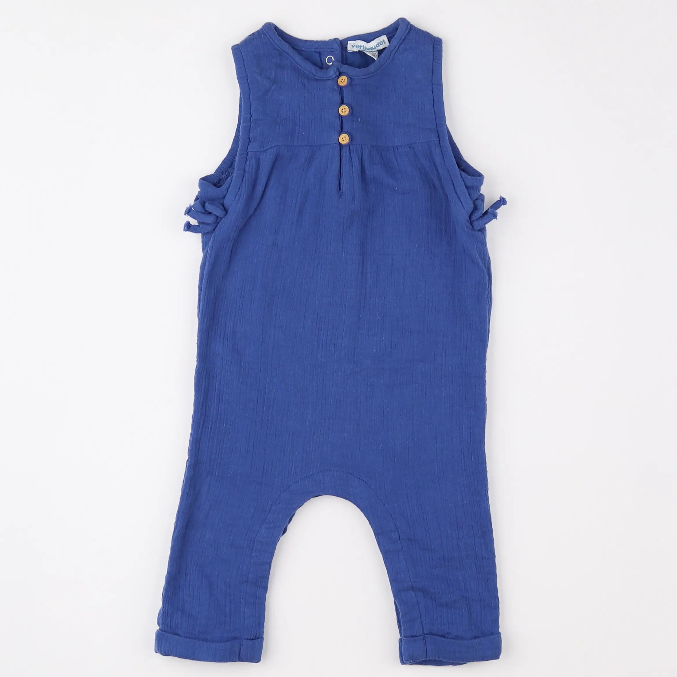 Vertbaudet - combinaison bleu - 9 mois