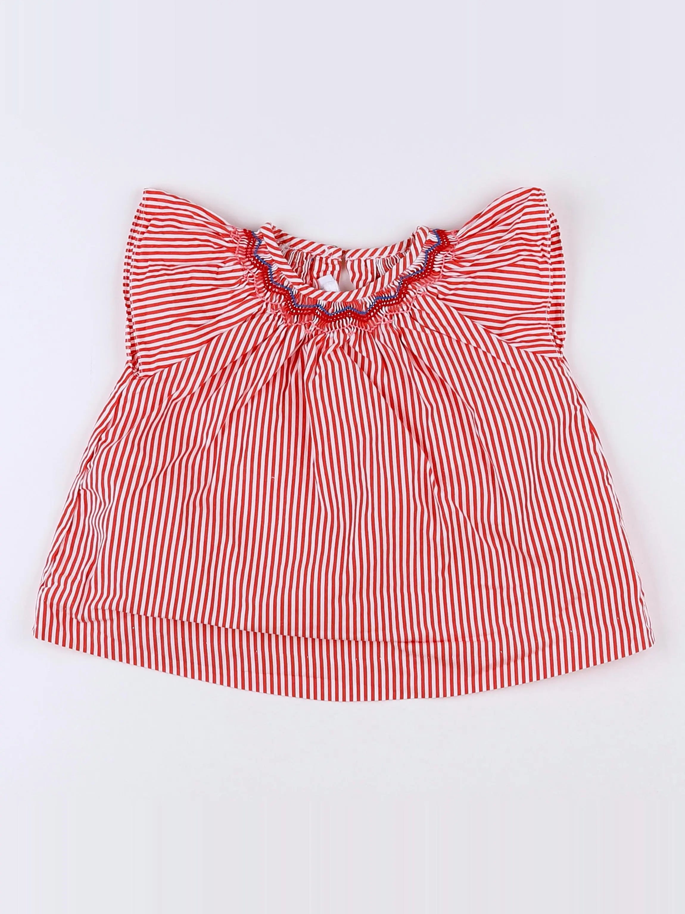 Jacadi - blouse rouge - 12 mois