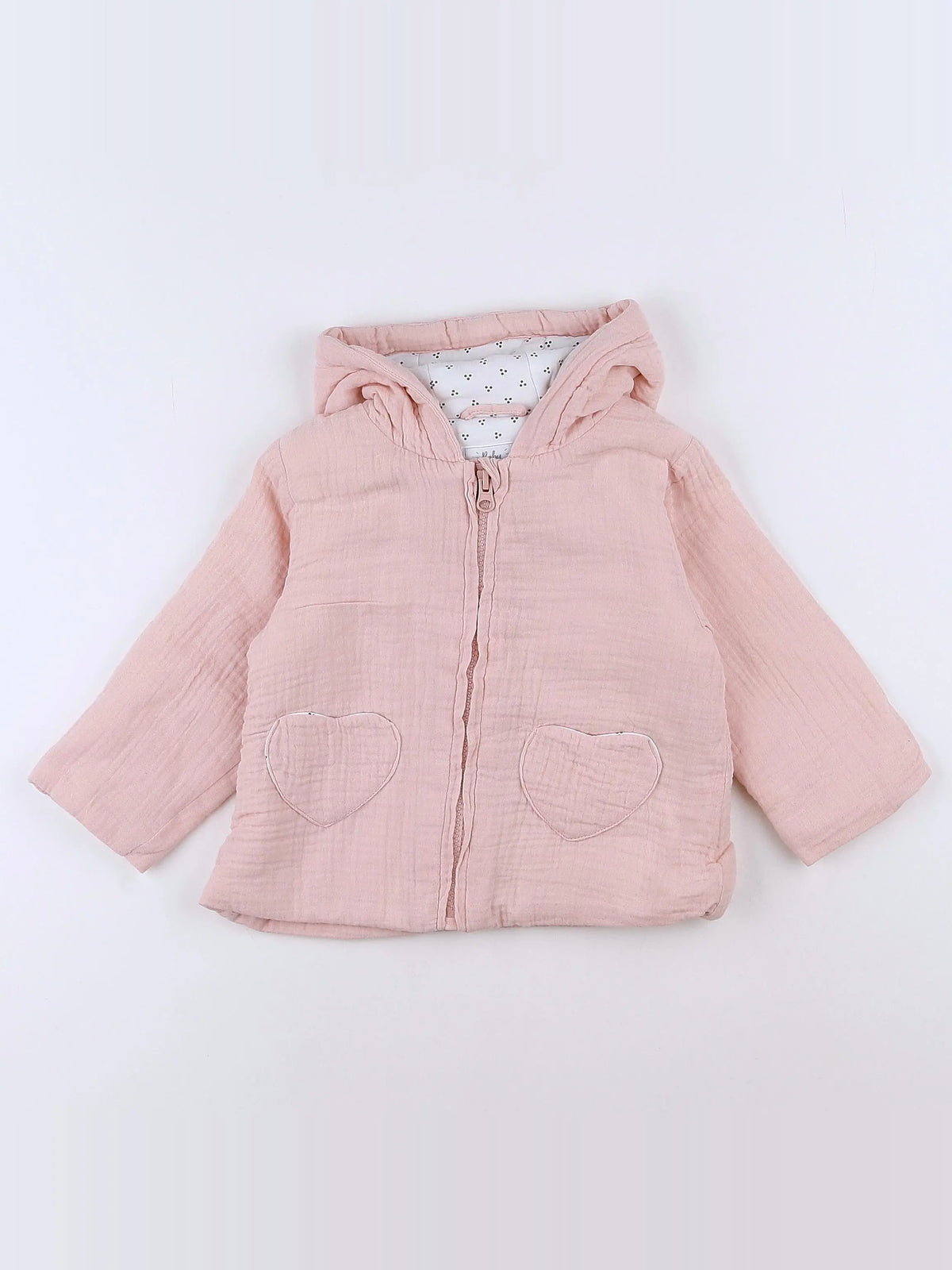 Vertbaudet - veste rose - 12 mois