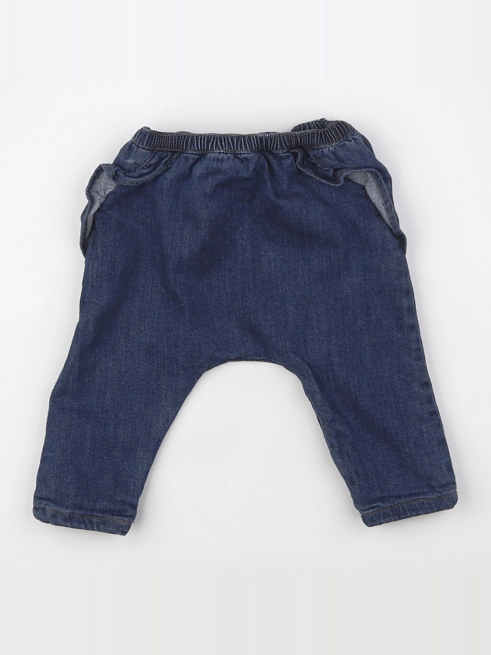 Boutchou - sarouel doublé bleu - 3 mois