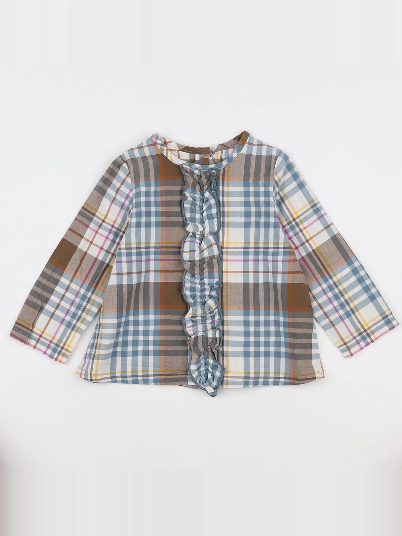 Petit Bateau - blouse multicolore - 12 mois