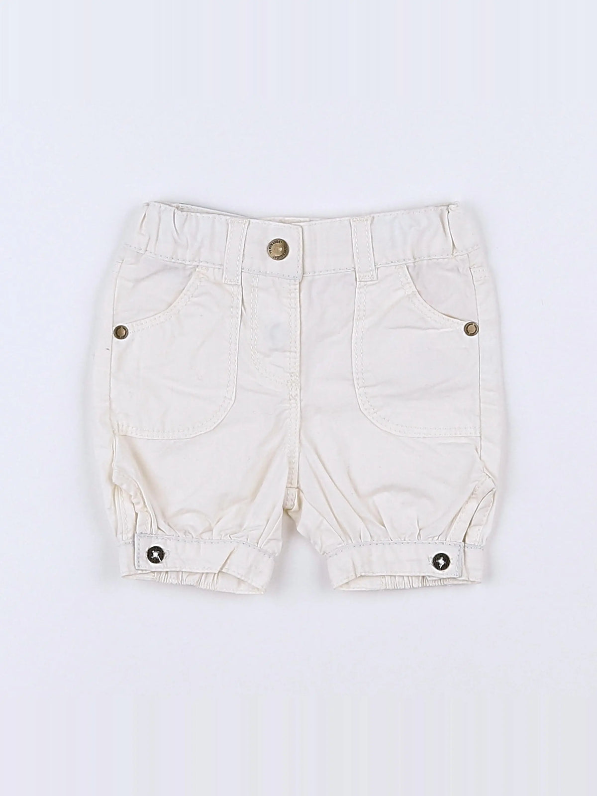 Vertbaudet - short blanc - 3 mois