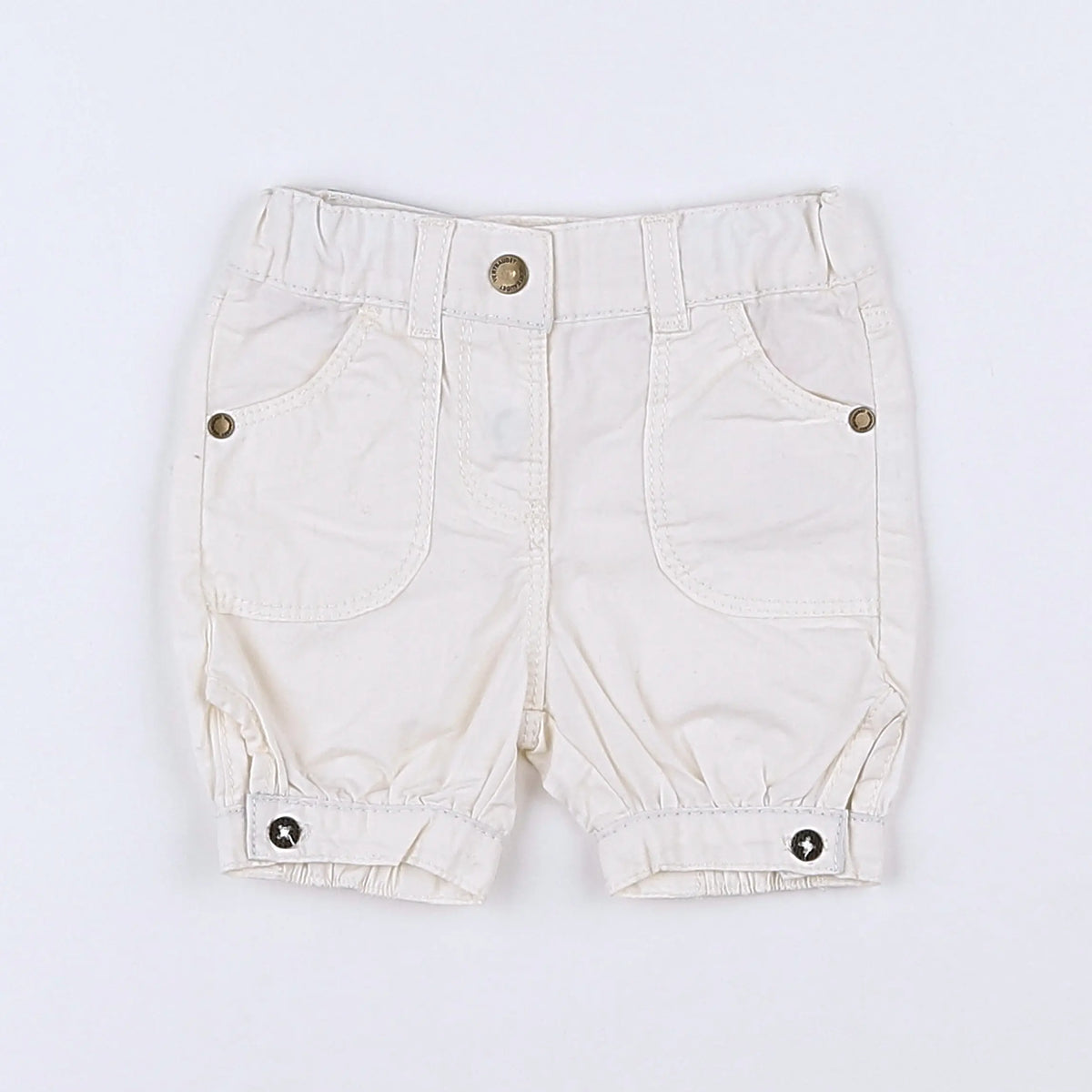 Vertbaudet - short blanc - 3 mois