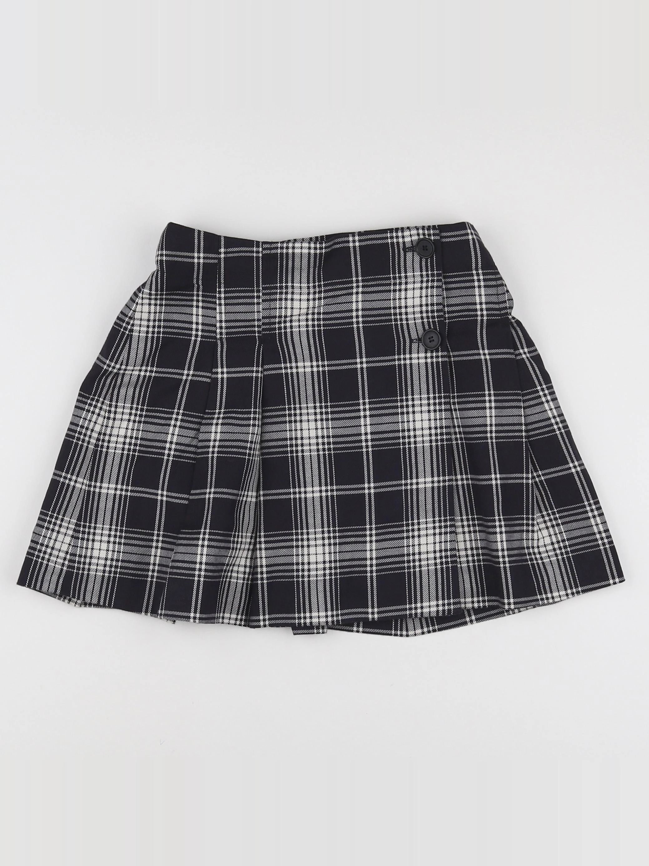 Bonpoint - jupe noir, blanc - 8 ans