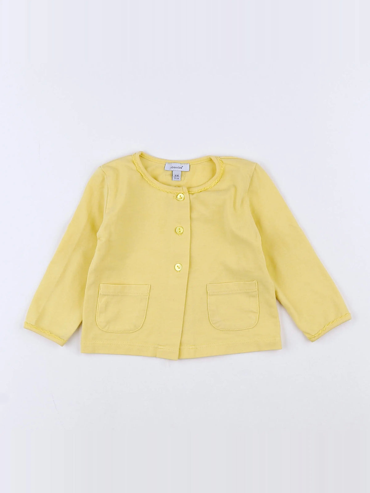 Absorba - tee-shirt jaune - 9 mois