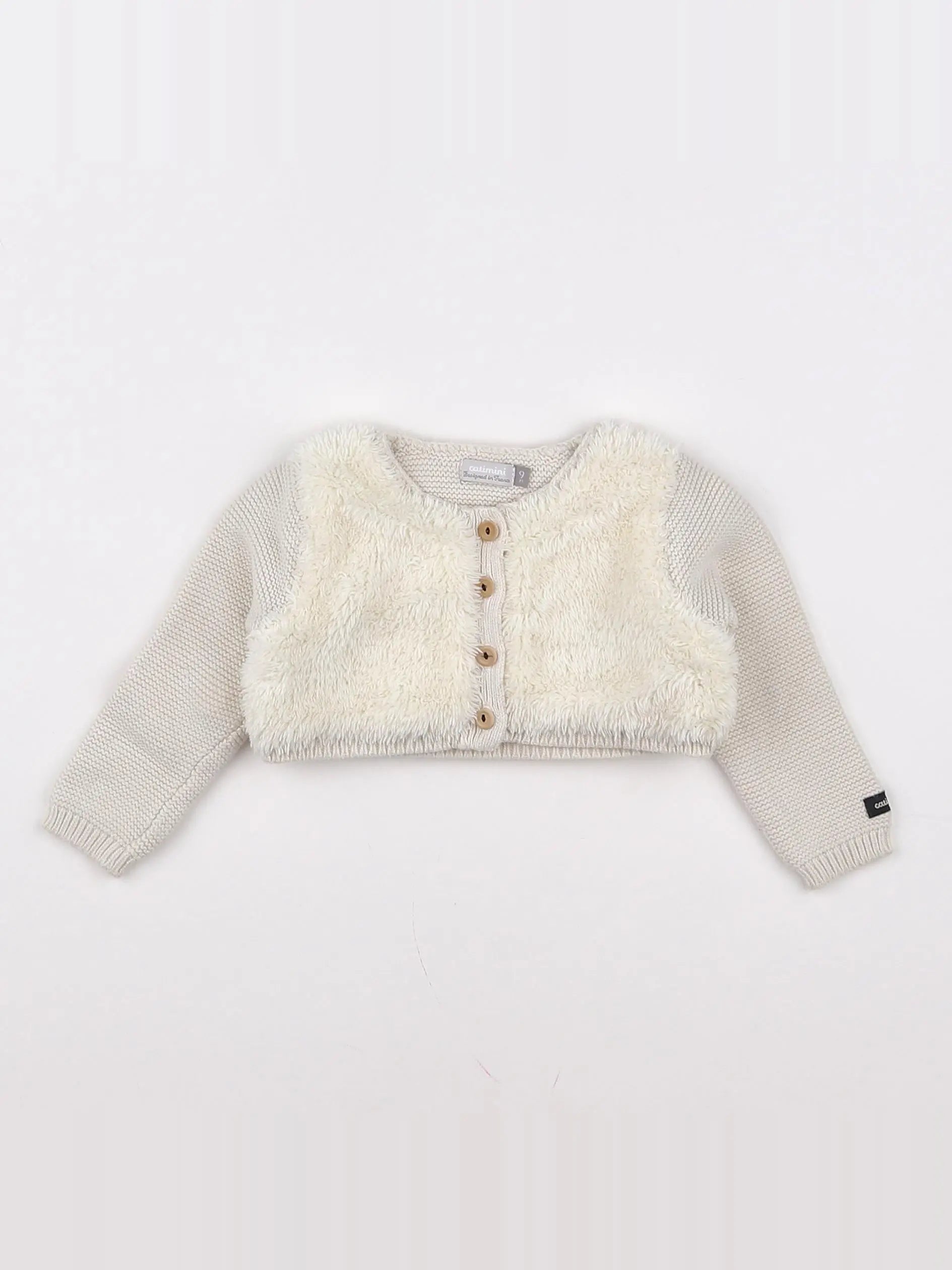 Catimini - gilet beige - 9 mois
