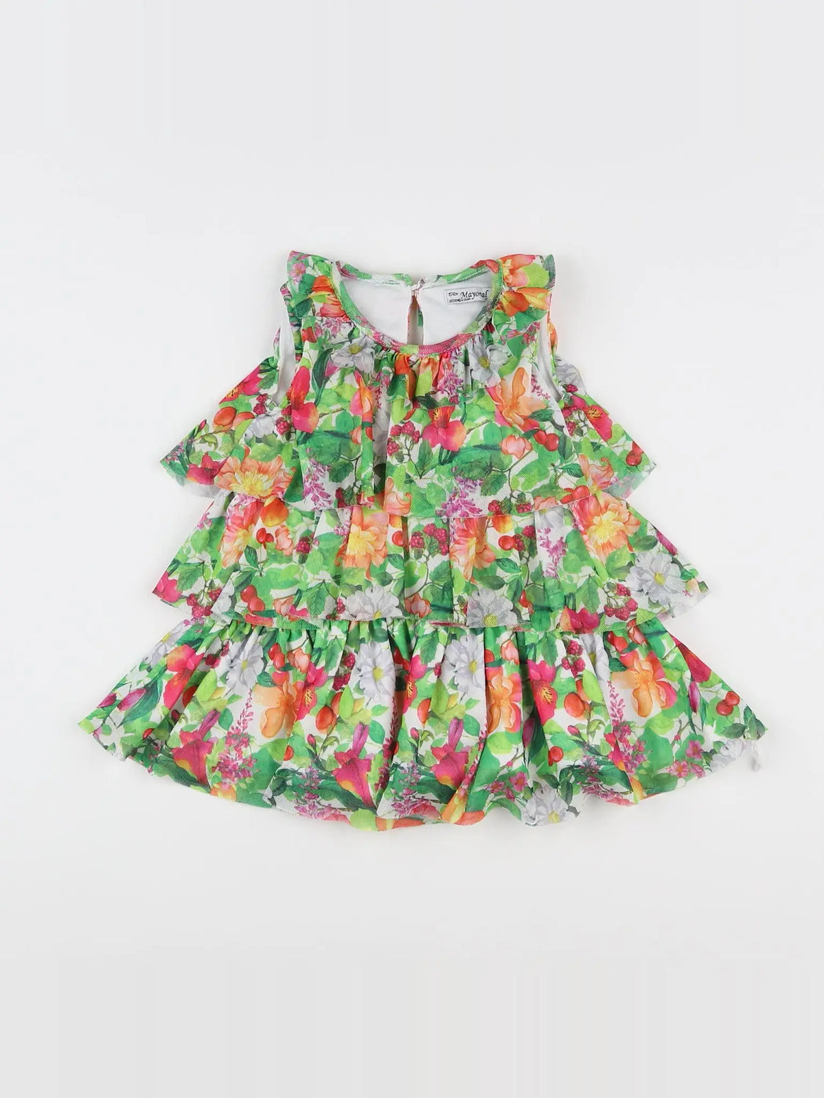 Mayoral - robe multicolore - 12 mois