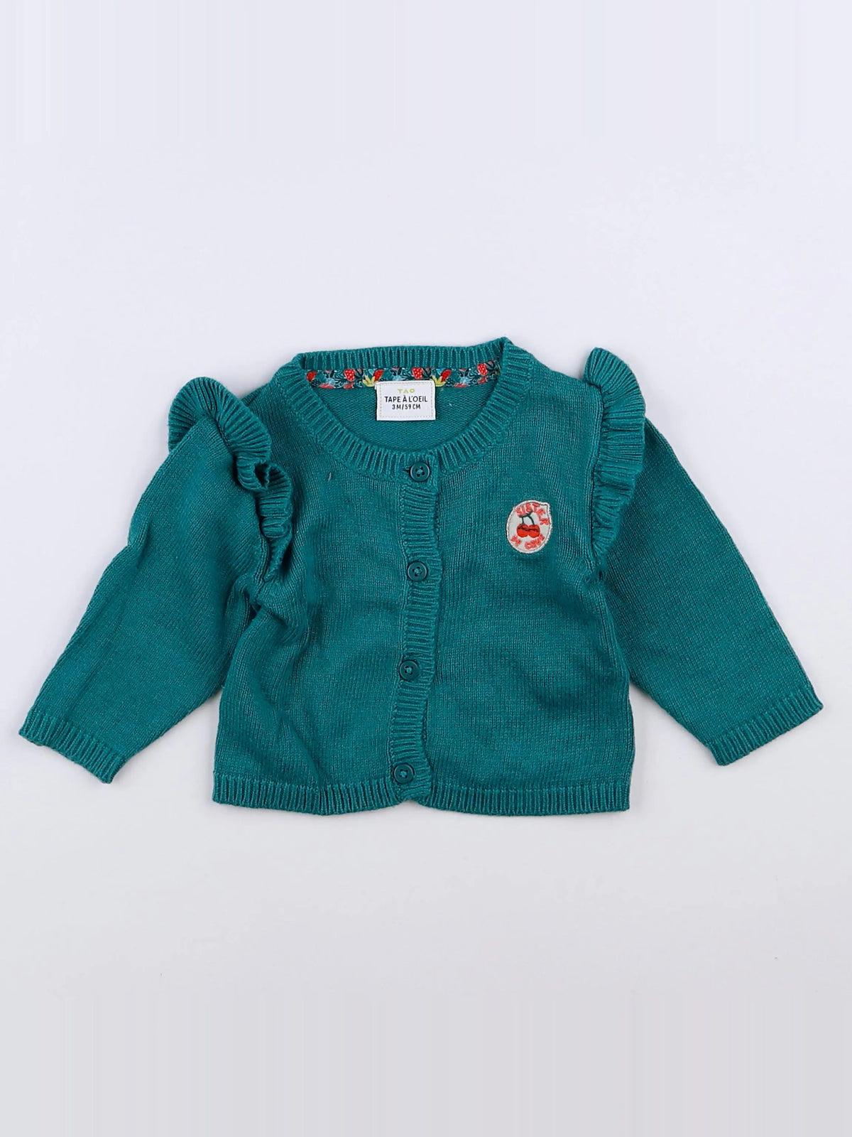 Tape à l'oeil - gilet bleu - 3 mois