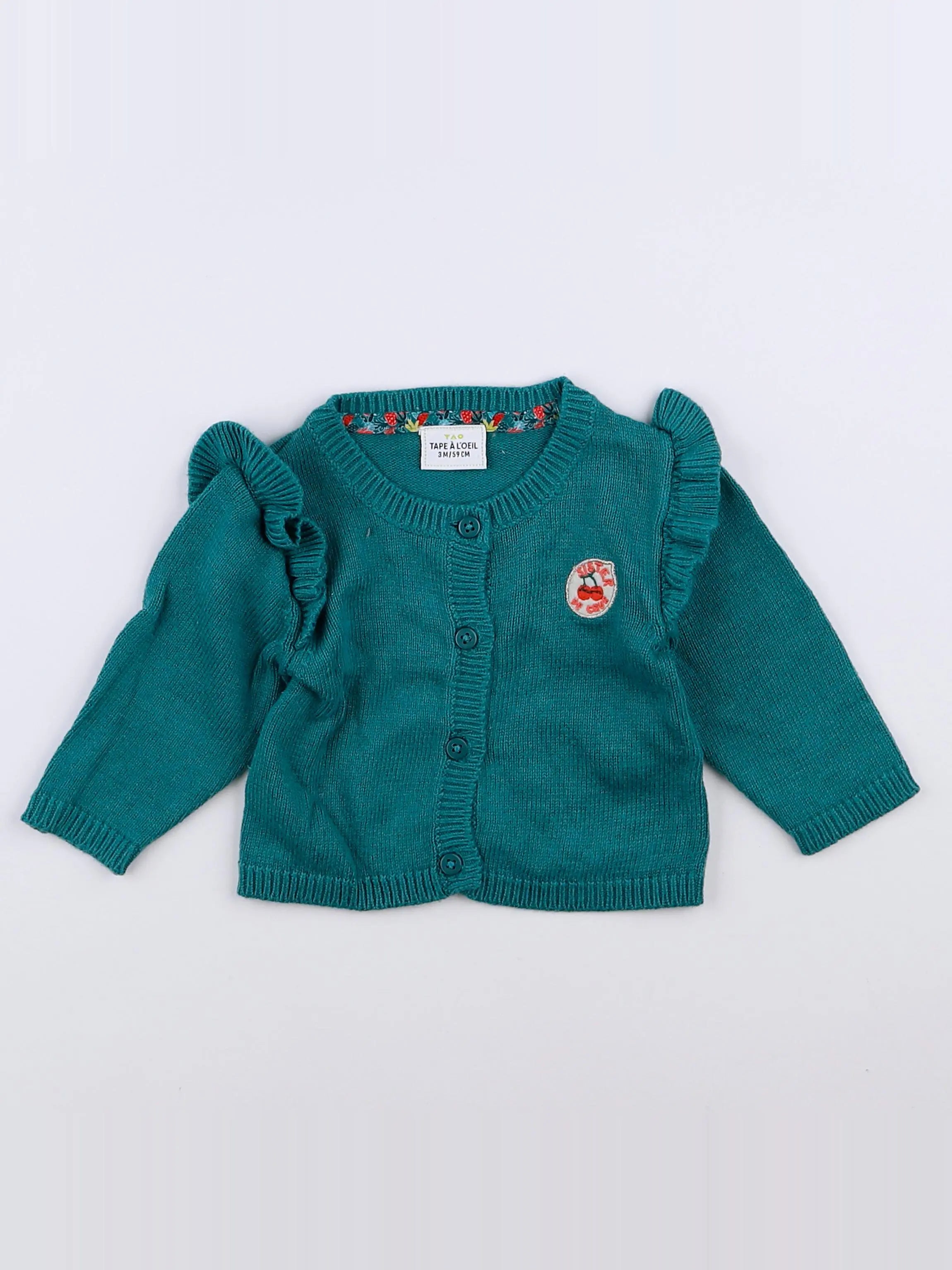 Tape à l'oeil - gilet bleu - 3 mois