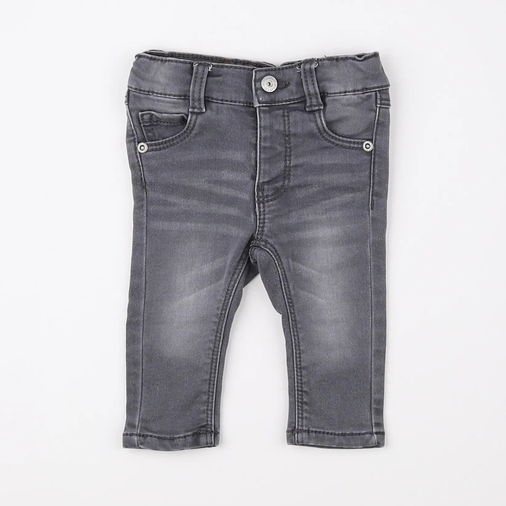Vertbaudet - jean gris - 3 mois