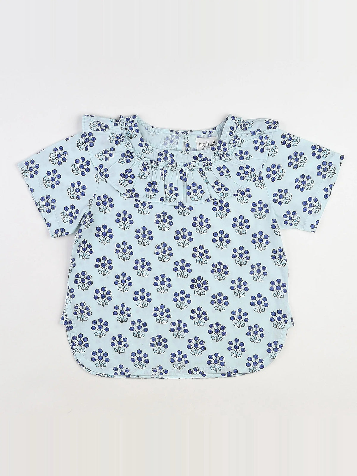 Holi & Love - blouse n°2 bleu (neuf) - 8/9 ans