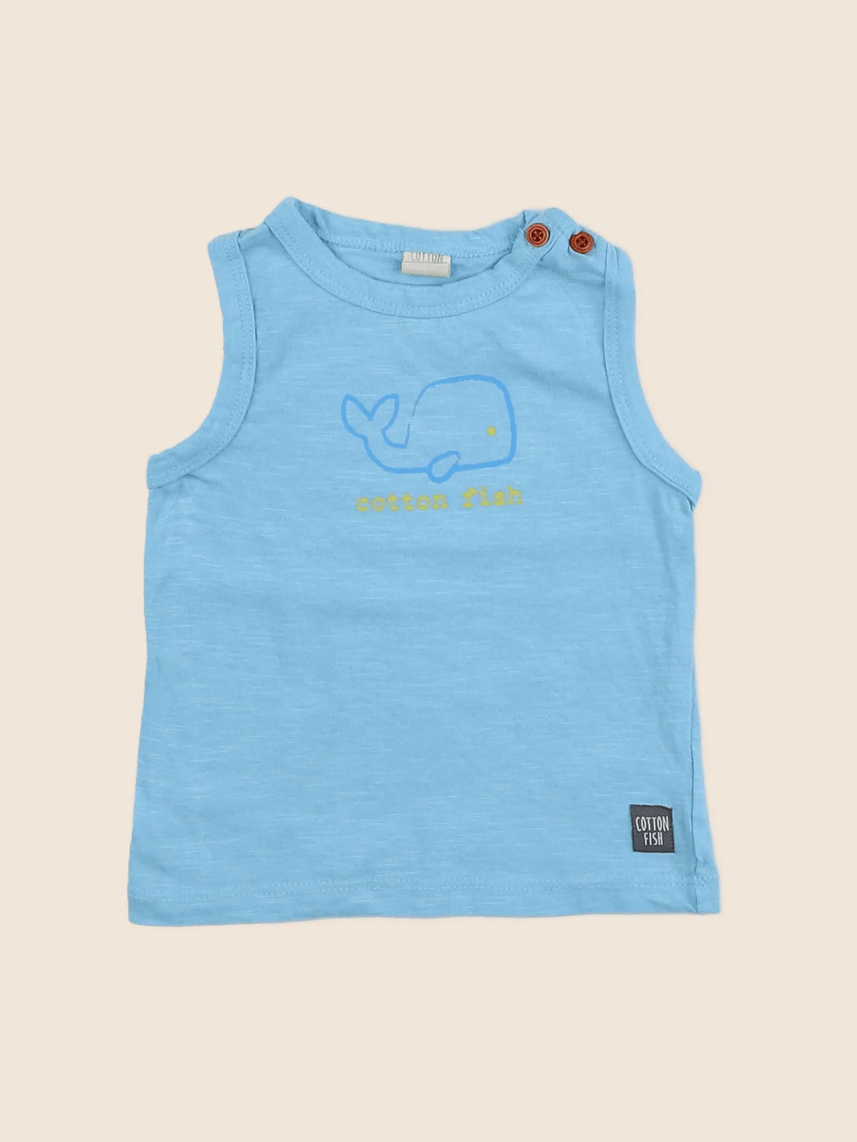 Cotton Fish - débardeur bleu - 9 mois
