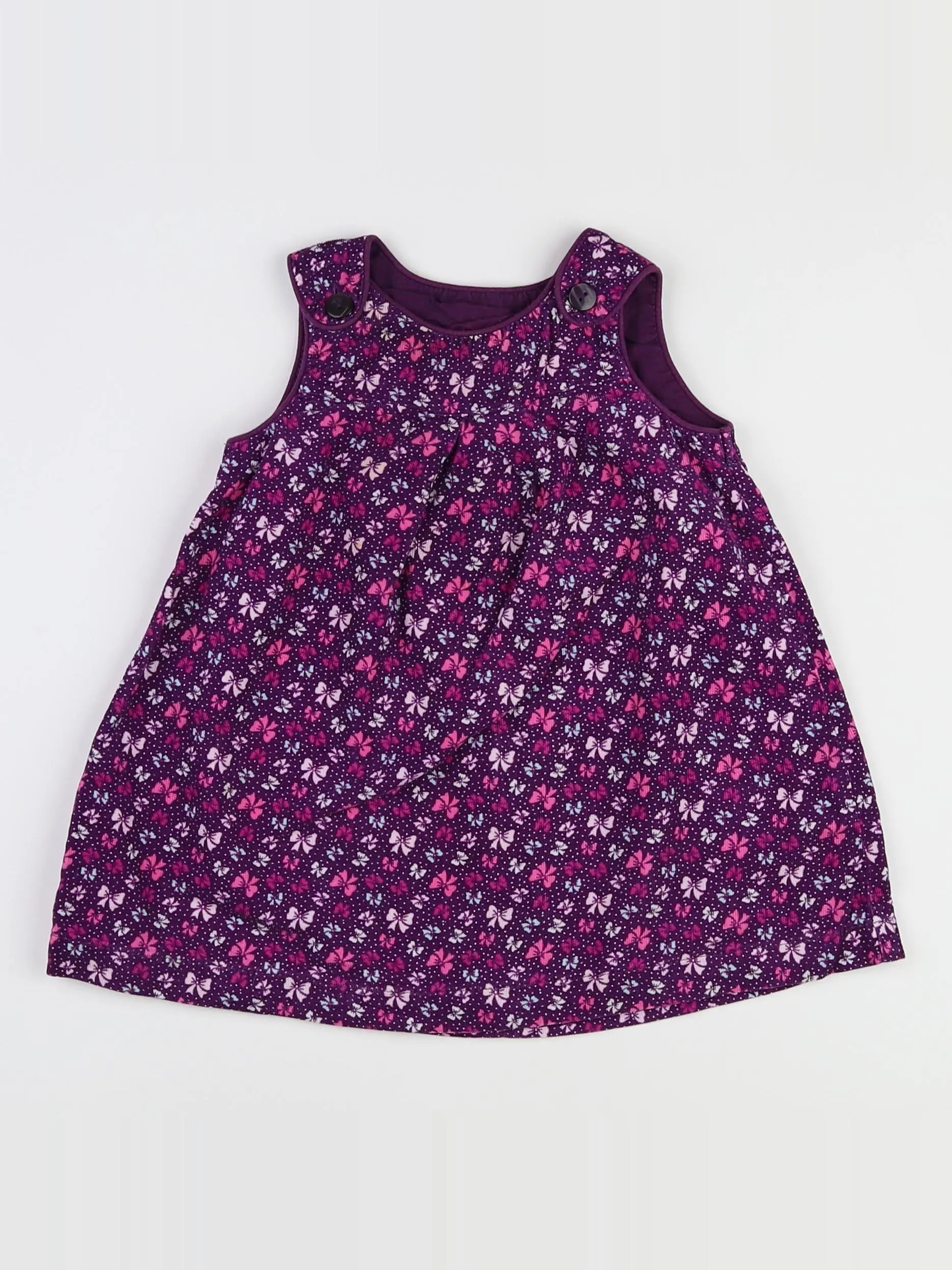 H&M - robe violet - 12/18 mois