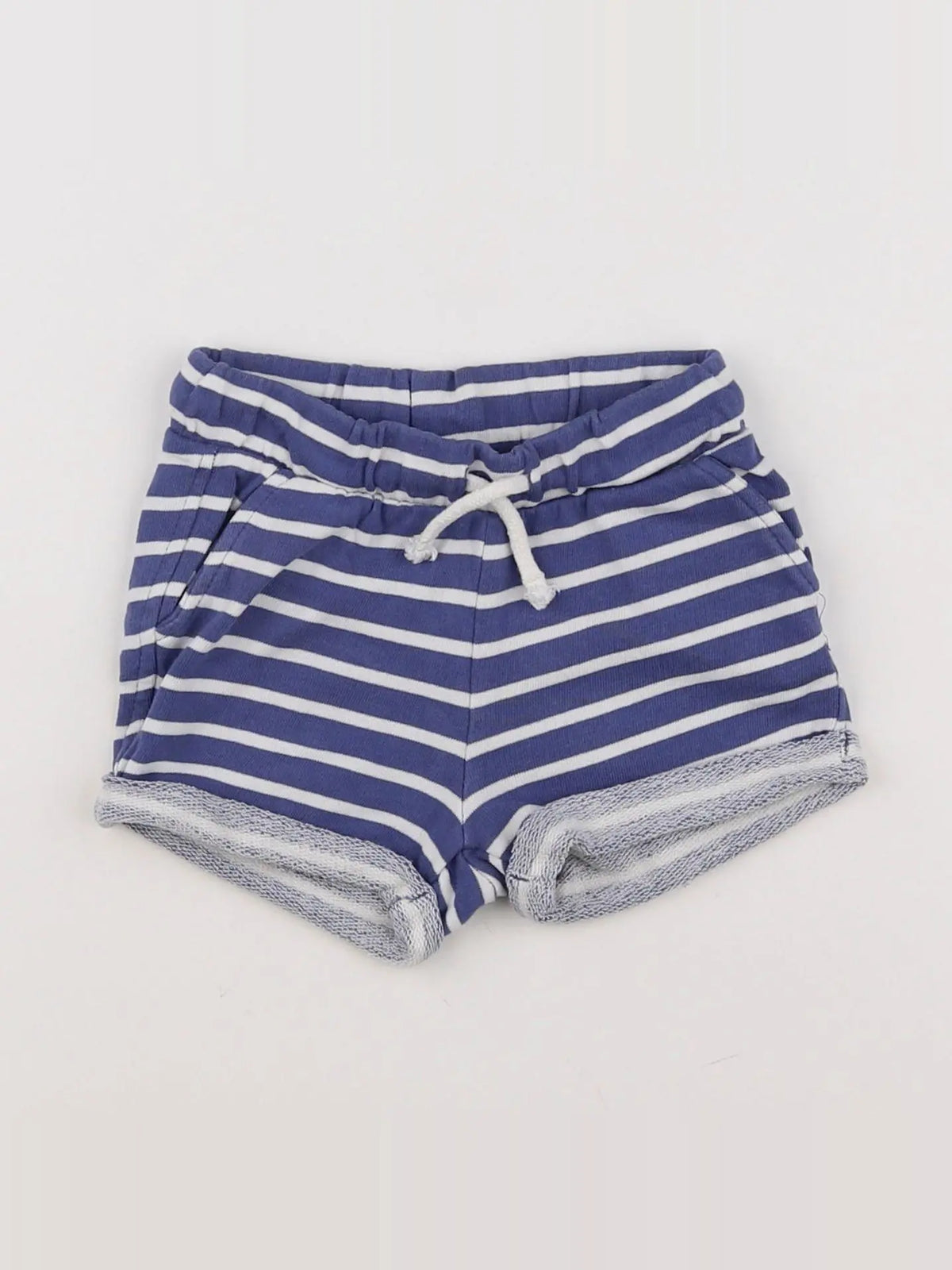 H&M - short bleu - 6 mois