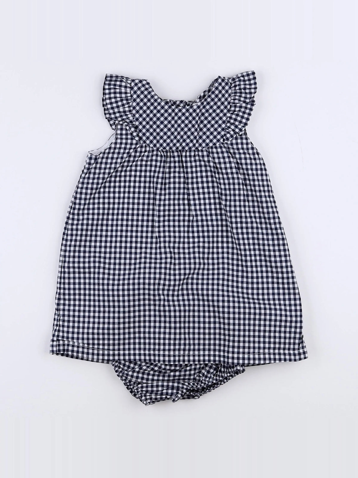 Cadet Rousselle - robe blanc, bleu - 12 mois
