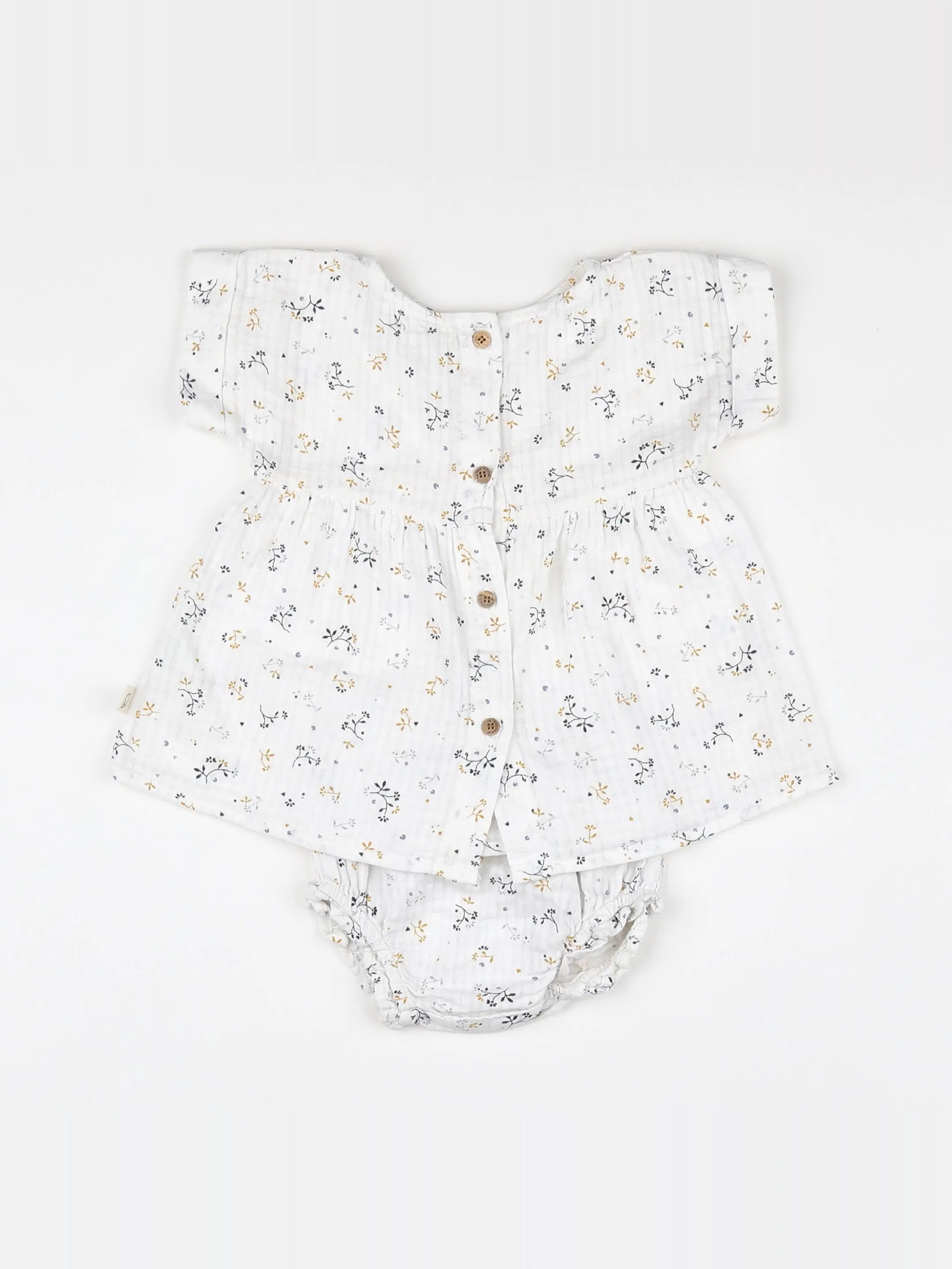 My little cozmo - robe blanc - 3 mois