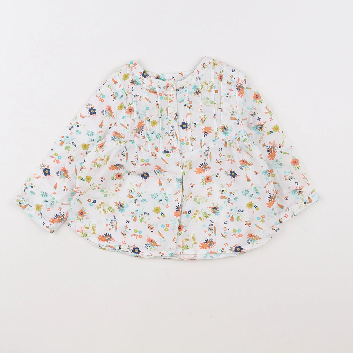 Vertbaudet - blouse multicolore - 9 mois