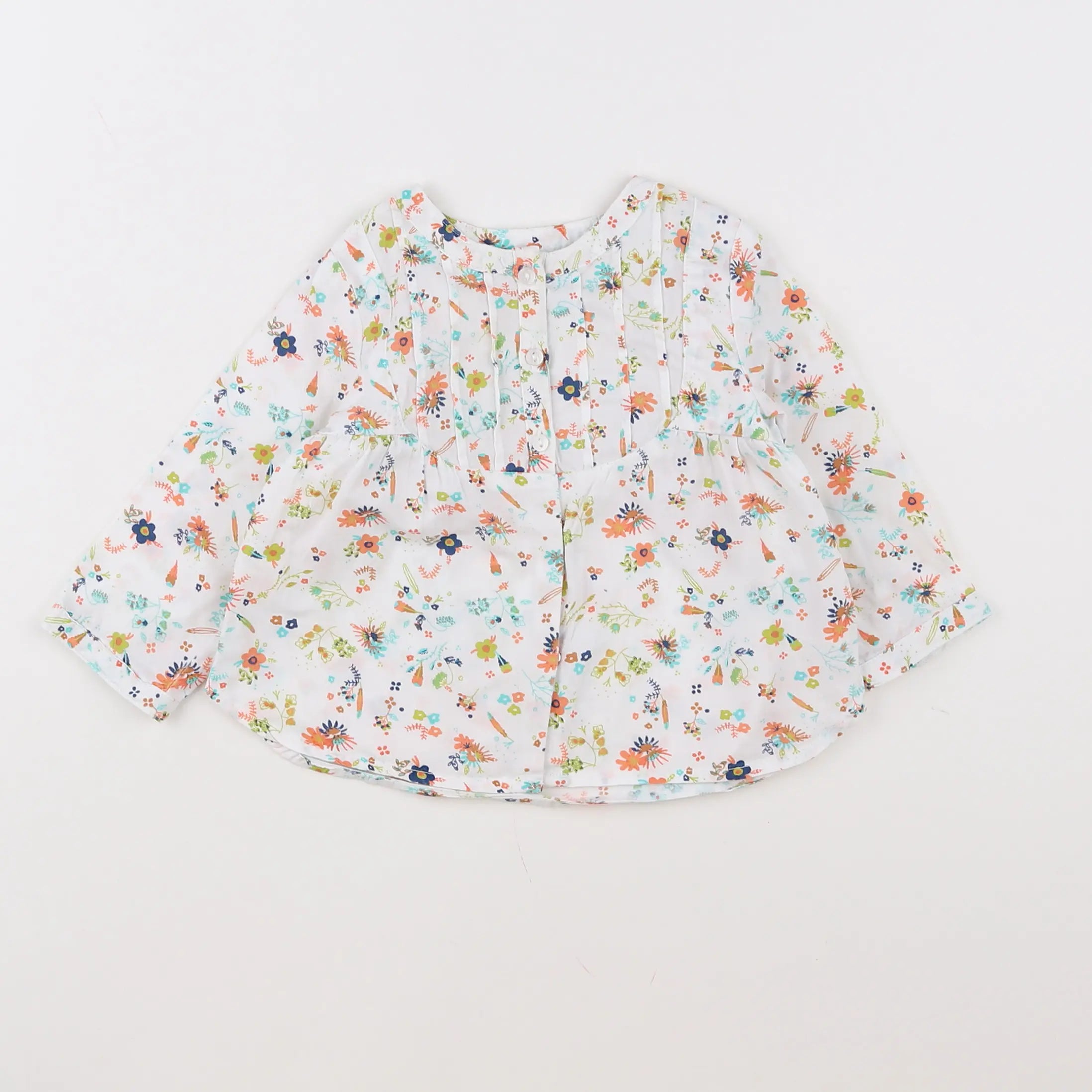 Vertbaudet - blouse multicolore - 9 mois