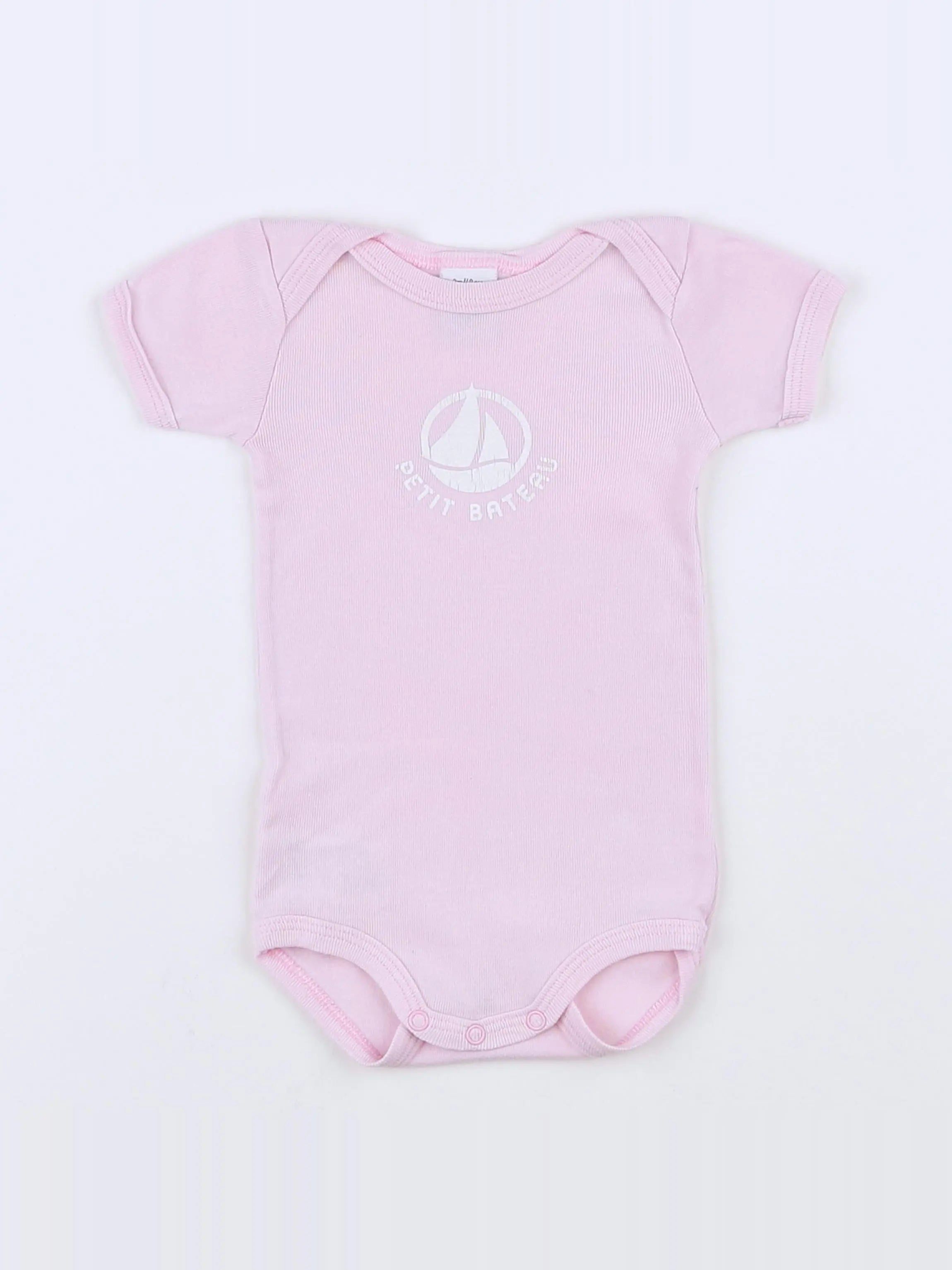 Petit Bateau - body rose - 3 mois