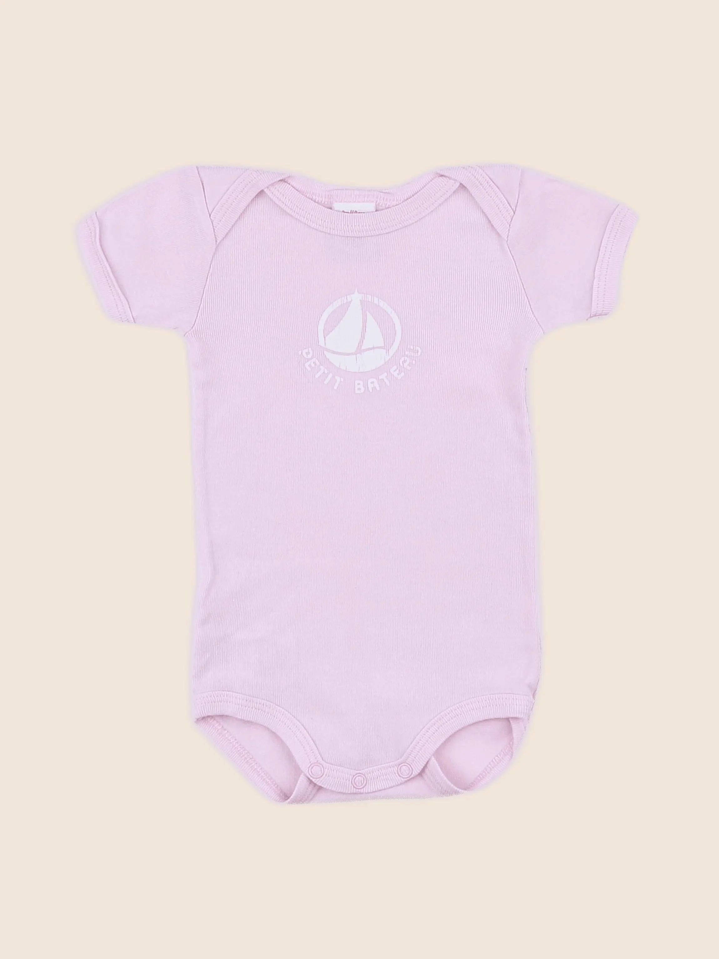Petit Bateau - body rose - 3 mois