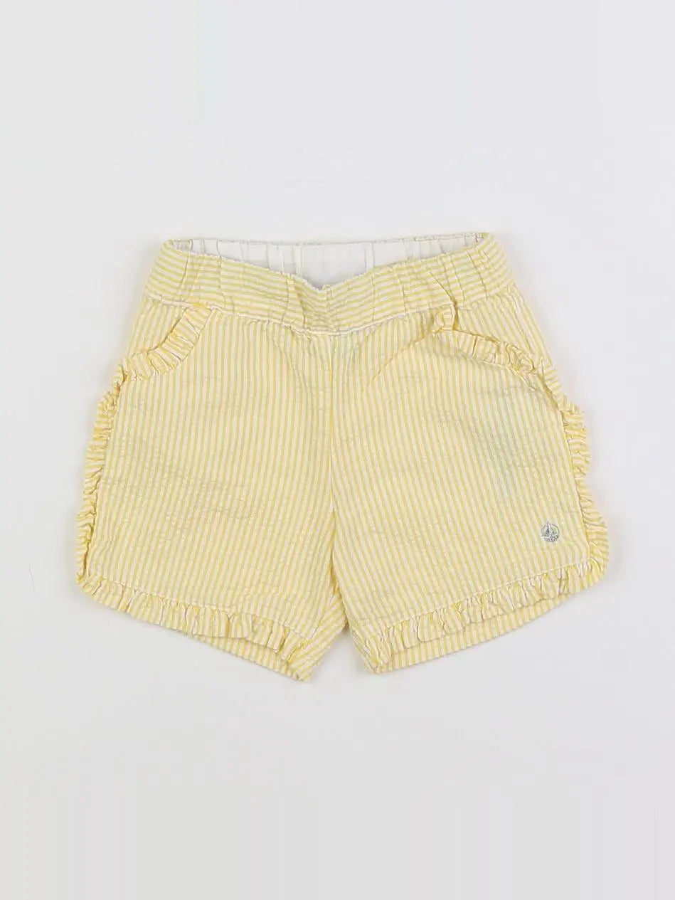 Petit Bateau - short jaune - 6 mois