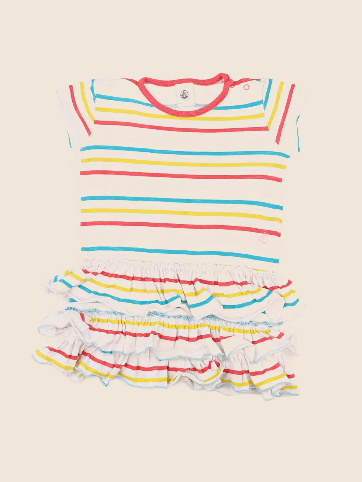 Petit Bateau - robe multicolore - 12 mois