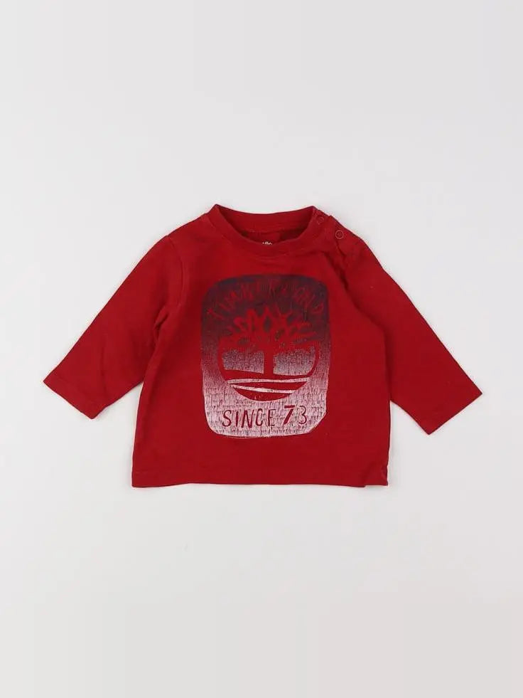 Timberland - tee-shirt rouge - 3 mois