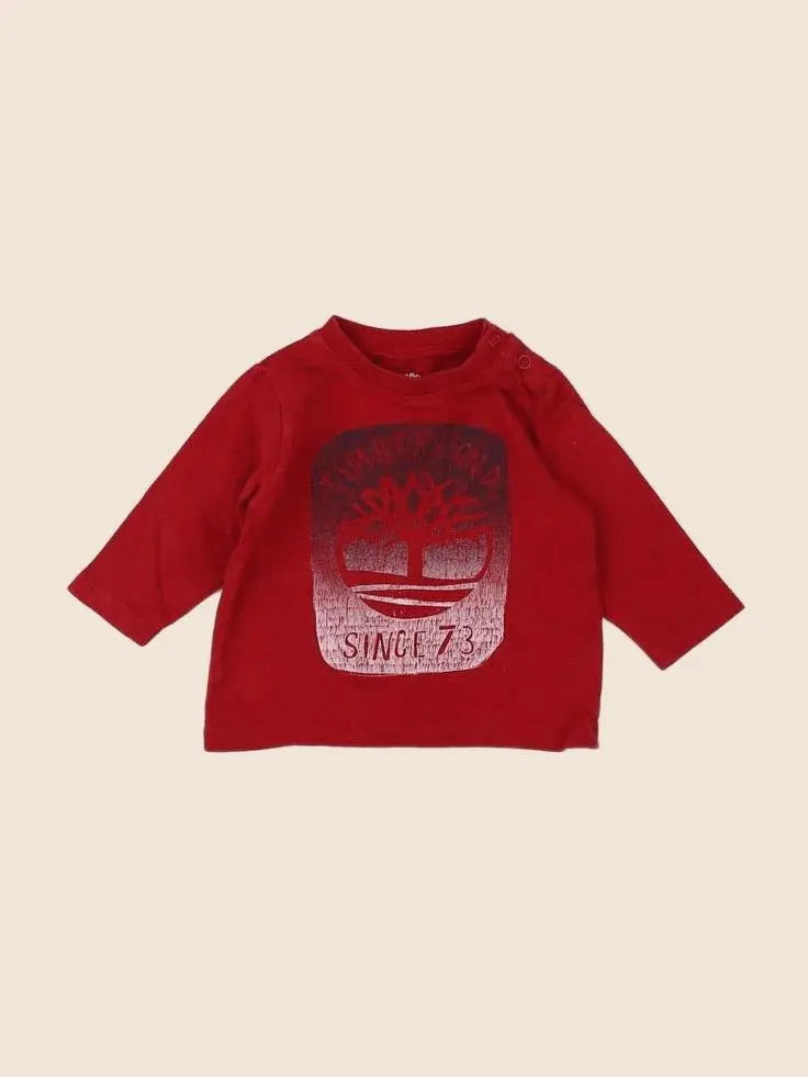 Timberland - tee-shirt rouge - 3 mois