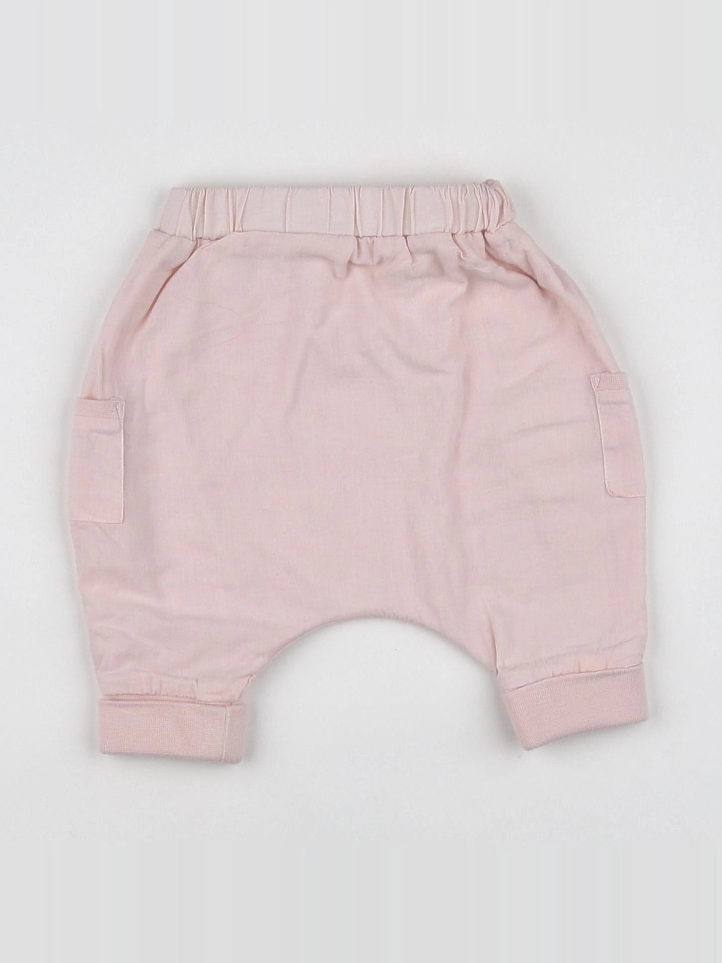 Boutchou - sarouel rose - 1 mois