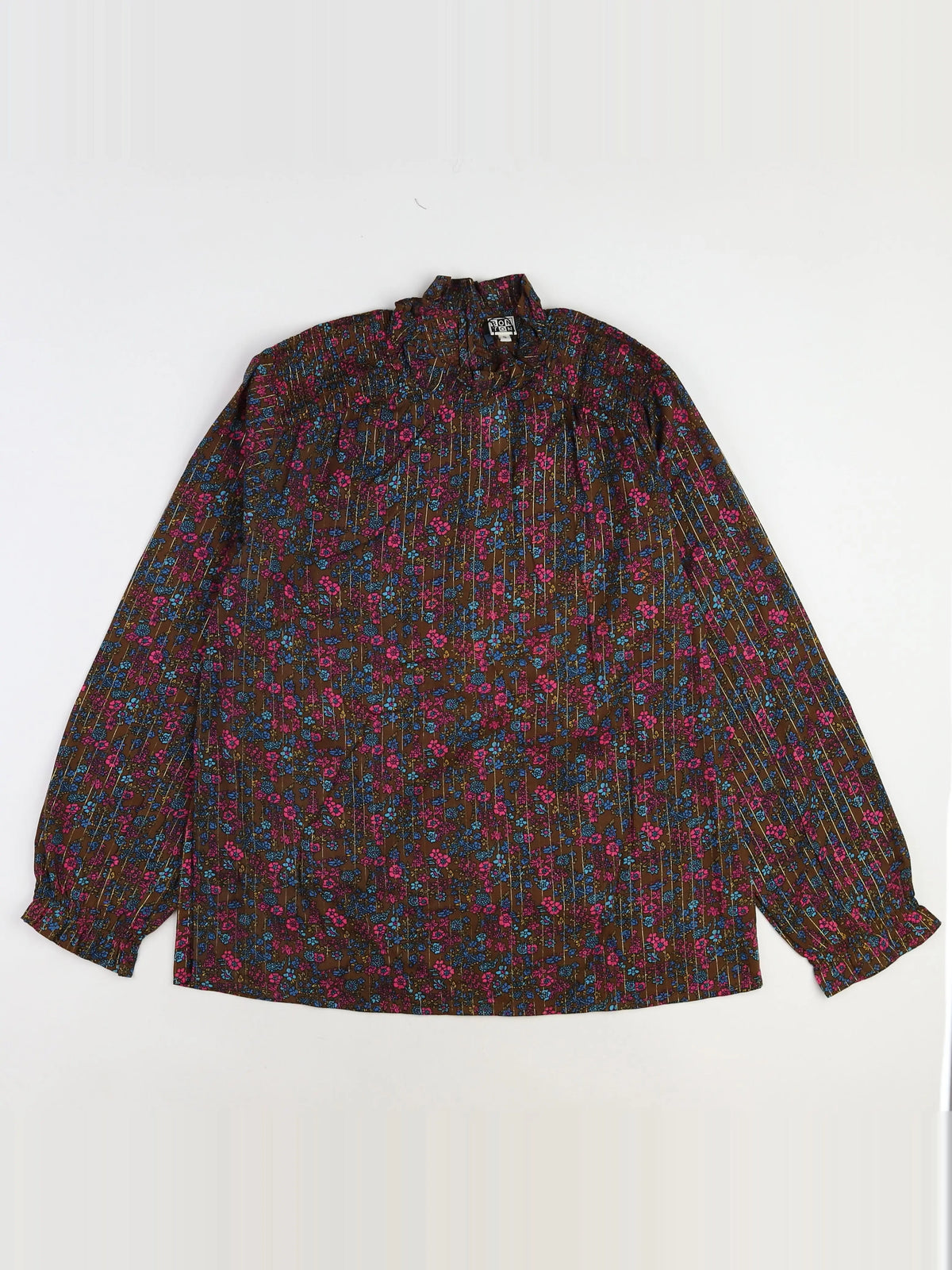 Bonton - blouse marron, rose (neuf) - 16 ans