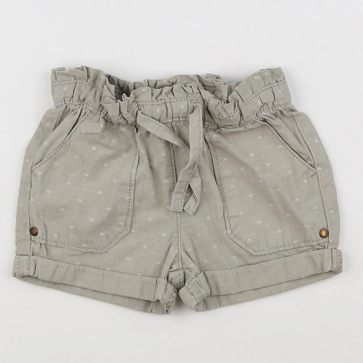 Vertbaudet - short beige - 18 mois